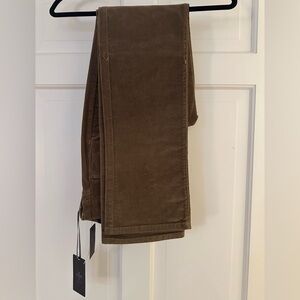 NYDJ Brown Straight Corduroy Pants - size 4, NWT